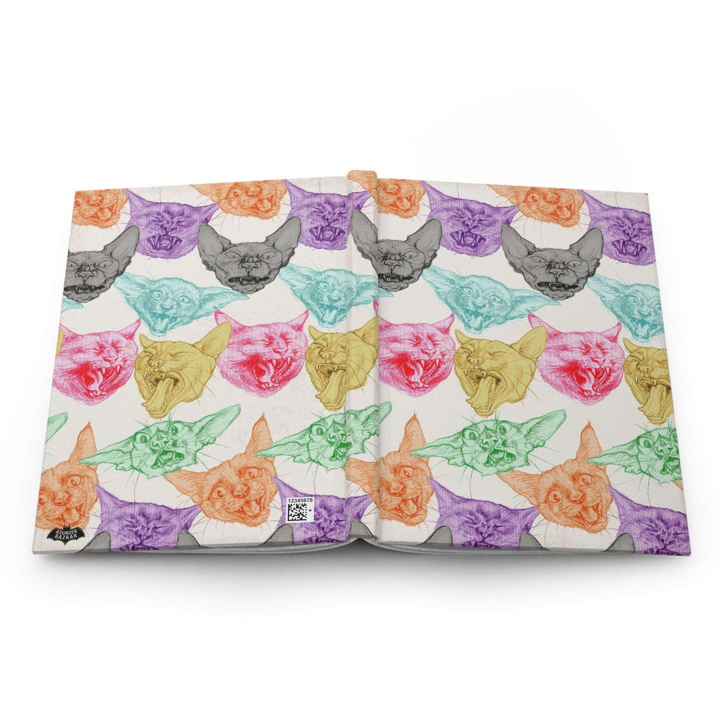 Silly Meme Cats Matte Hardcover Journal