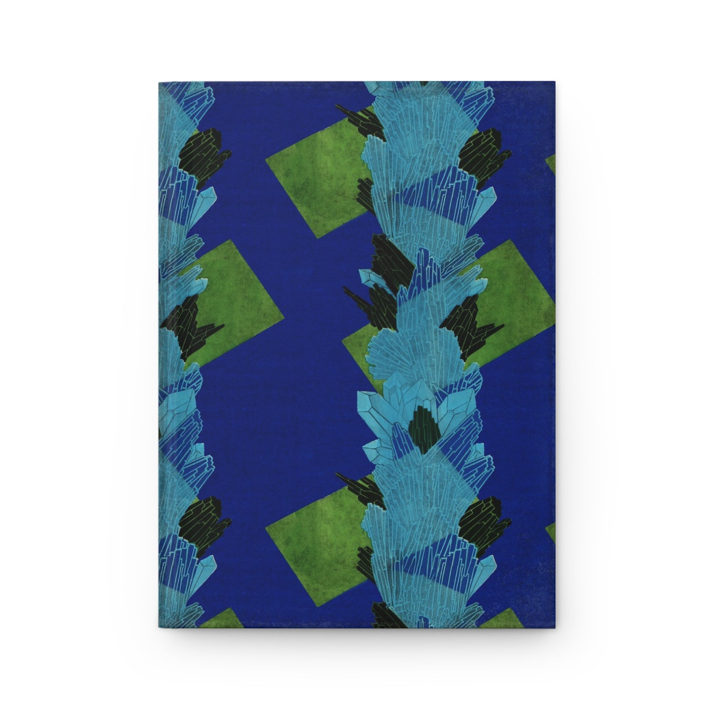 Art Deco Seguy Crystals Blue Matte Hardcover Journal