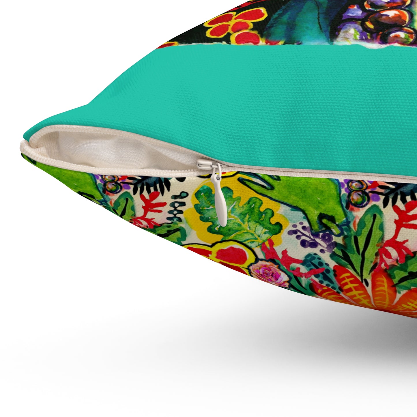 Frida Kahlo Illustrated Square Pillow