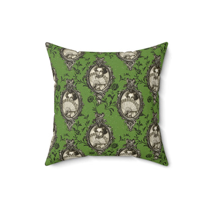 Haunted Manor Square Pillow