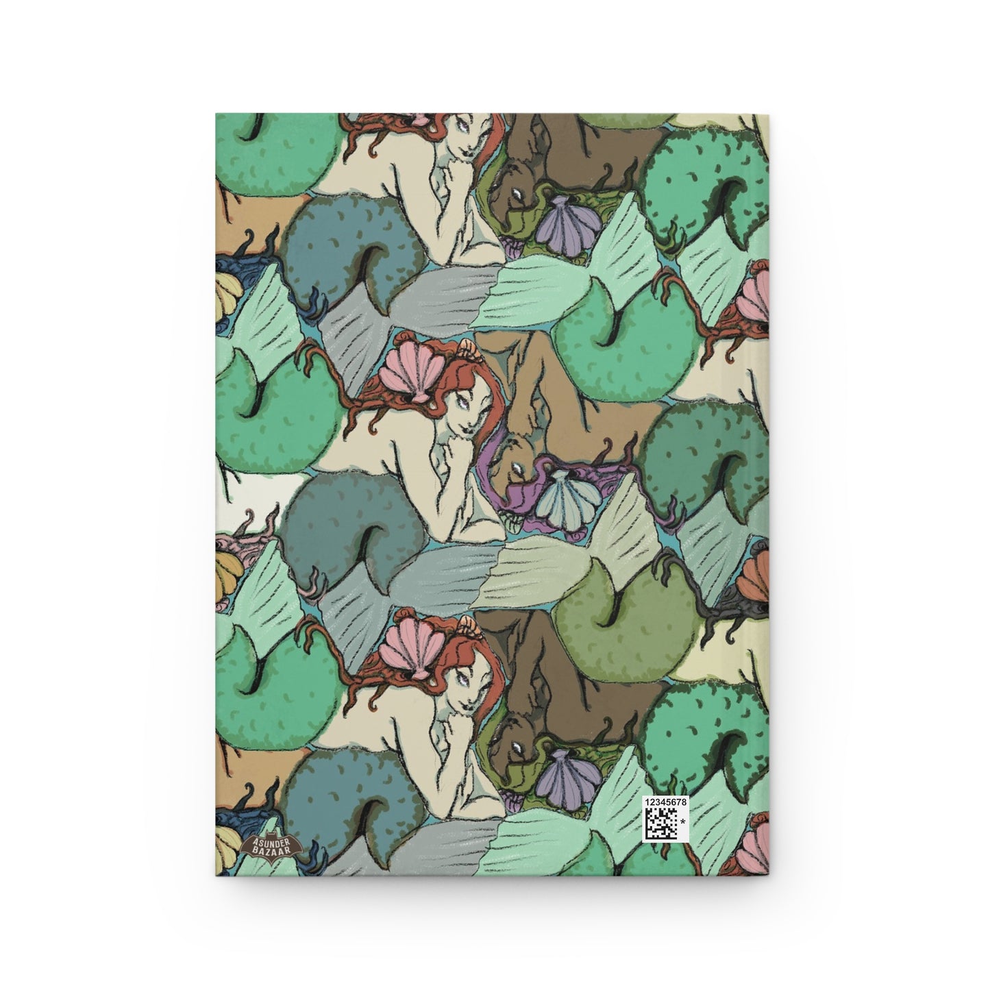 Tessellating Mermaids Matte Hardcover Journal