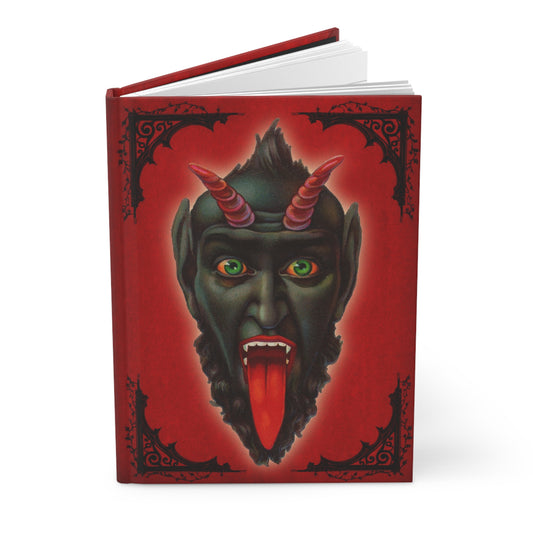 Krampus Face Matte Hardcover Journal