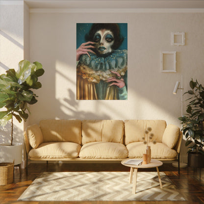 Pierrot 01 Matte Canvas Print, Stretched, Wrapped Wall Art with Hardware 0.75"