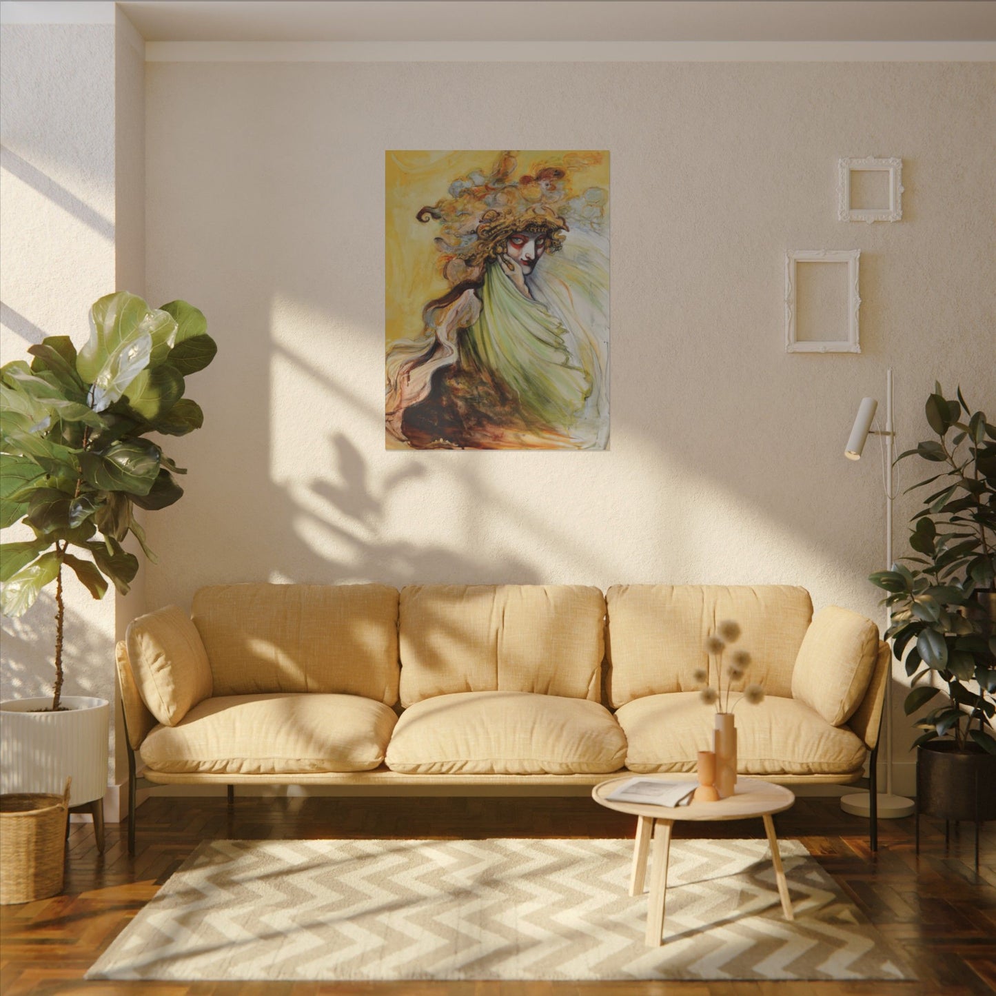 The Golden Seer Matte Canvas Print, Stretched, Wrapped Wall Art with Hardware 0.75"