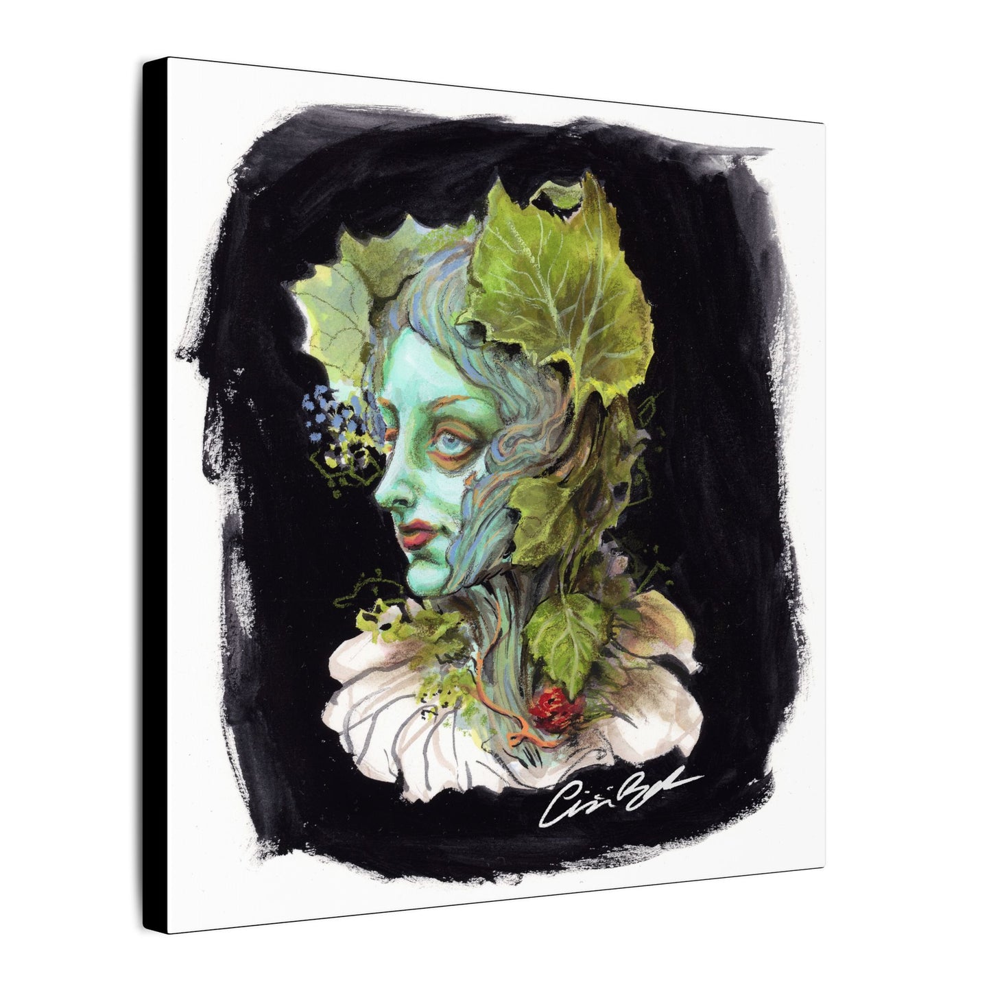 Kin of the Wood 2 Stretched Square Canvas Print, Wrapped Wall Art with Hardware 0.75" depth