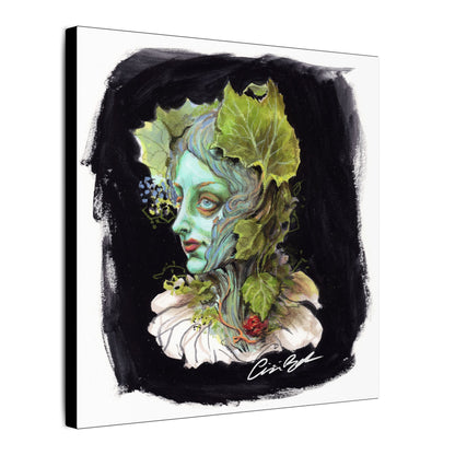 Kin of the Wood 2 Stretched Square Canvas Print, Wrapped Wall Art with Hardware 0.75" depth