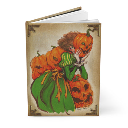 Pumpkin Mask Matte Hardcover Journal