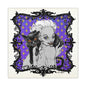 Familiar in Purple Stretched Square Canvas Print, Wrapped Wall Art with Hardware 0.75" depth