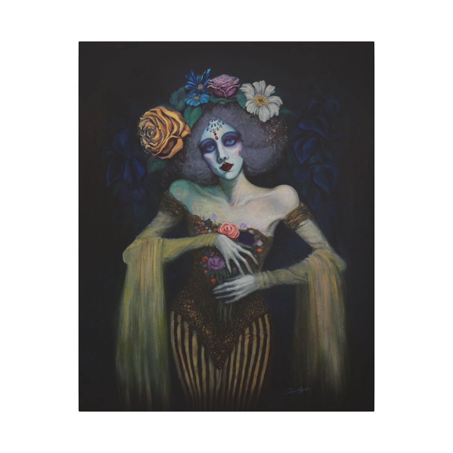 The Marionette Stretched Canvas Print, Wrapped Wall Art with Hardware 0.75" depth