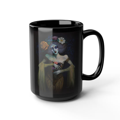 The Marionette 15oz Ceramic Black Mug