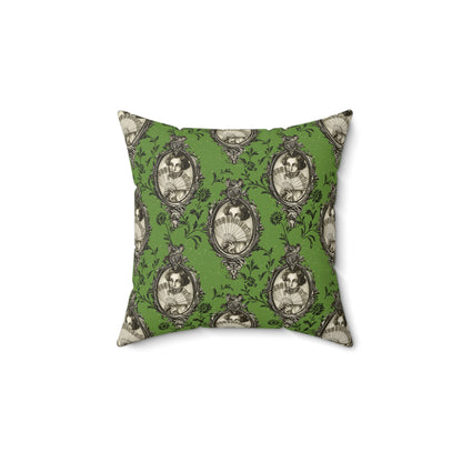 Haunted Manor Square Pillow