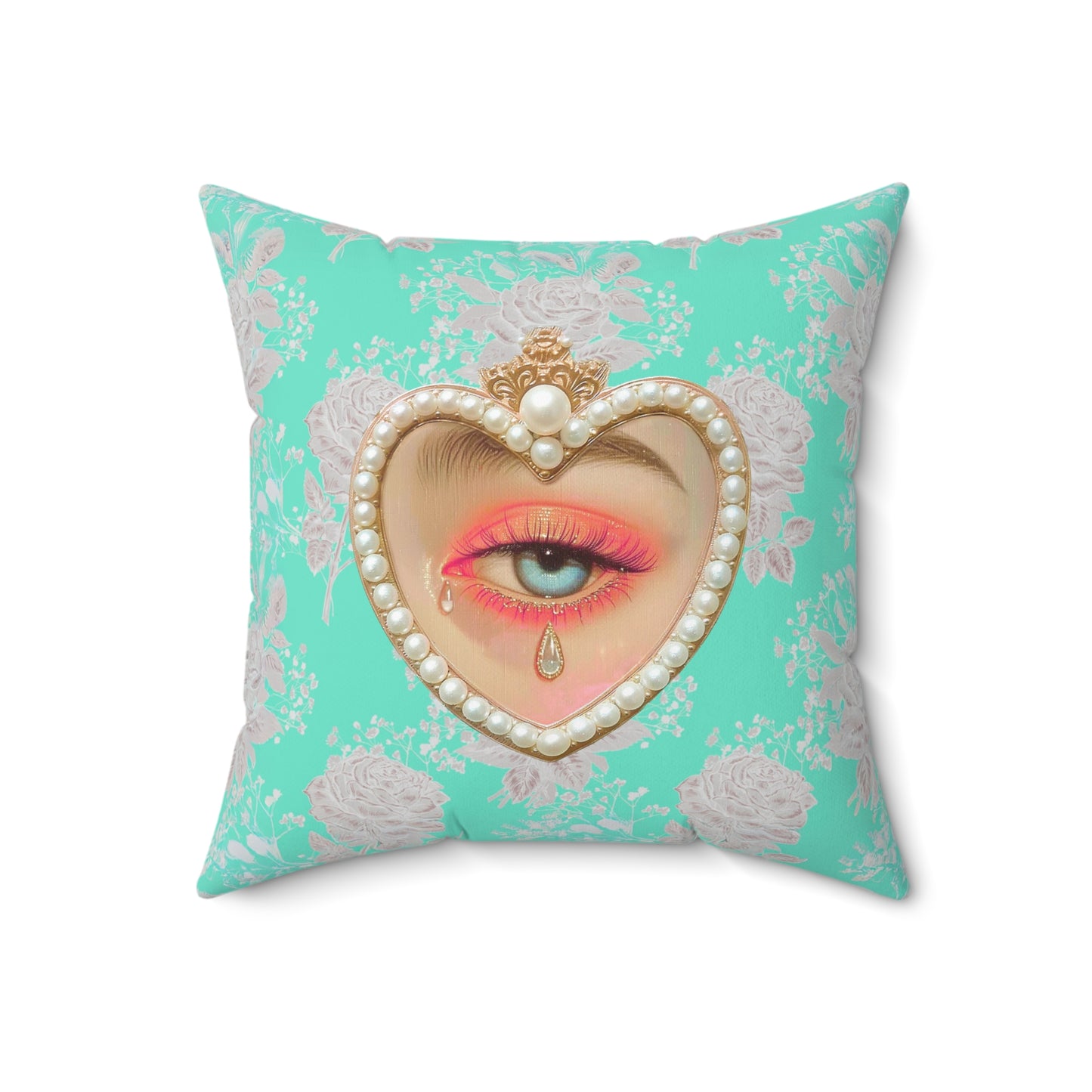 Lovers Eye Tears Square Pillow