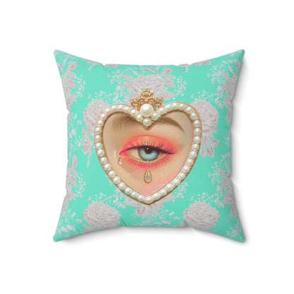 Lovers Eye Tears Square Pillow