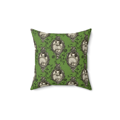 Haunted Manor Square Pillow