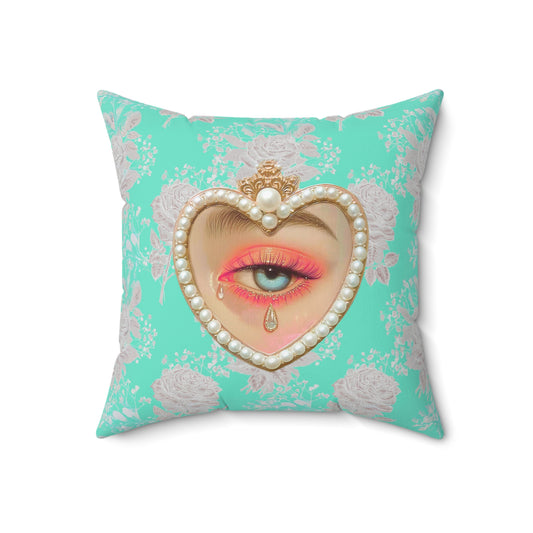 Lovers Eye Tears Square Pillow