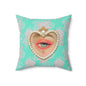 Lovers Eye Tears Square Pillow