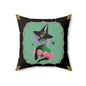 Resting Witch Face Square Pillow