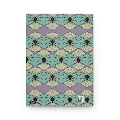 Black Widow Spiderweb Lace Matte Hardcover Journal