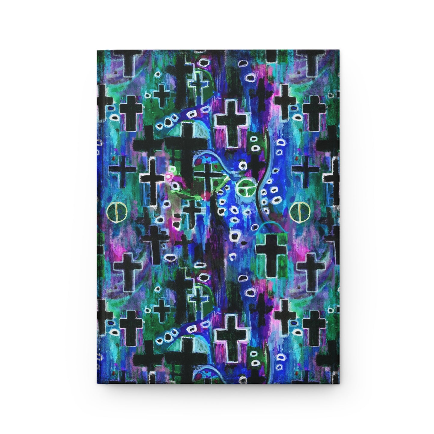Klimt Death Crosses Matte Hardcover Journal