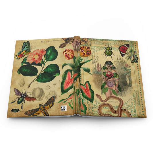 Botanique Collage Matte Hardcover Journal