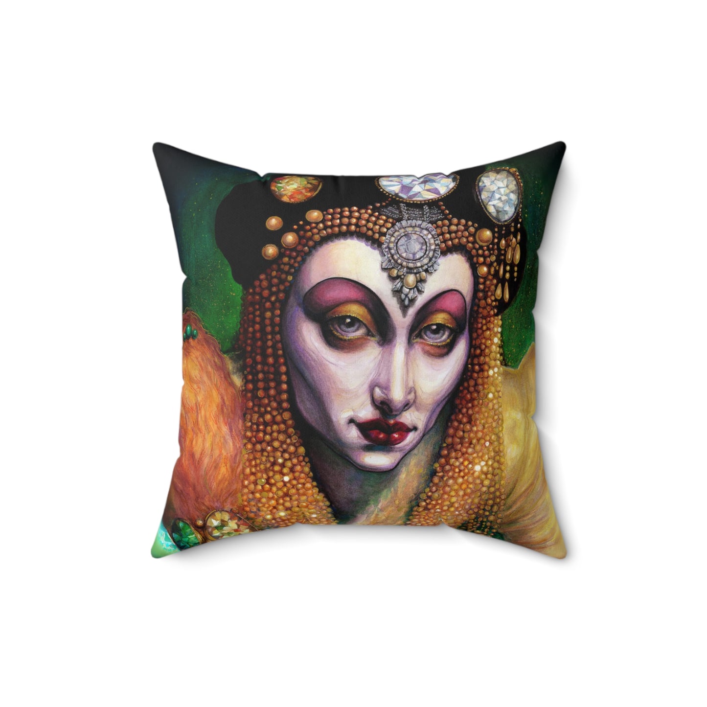 Ornaments of Gold Square Pillow