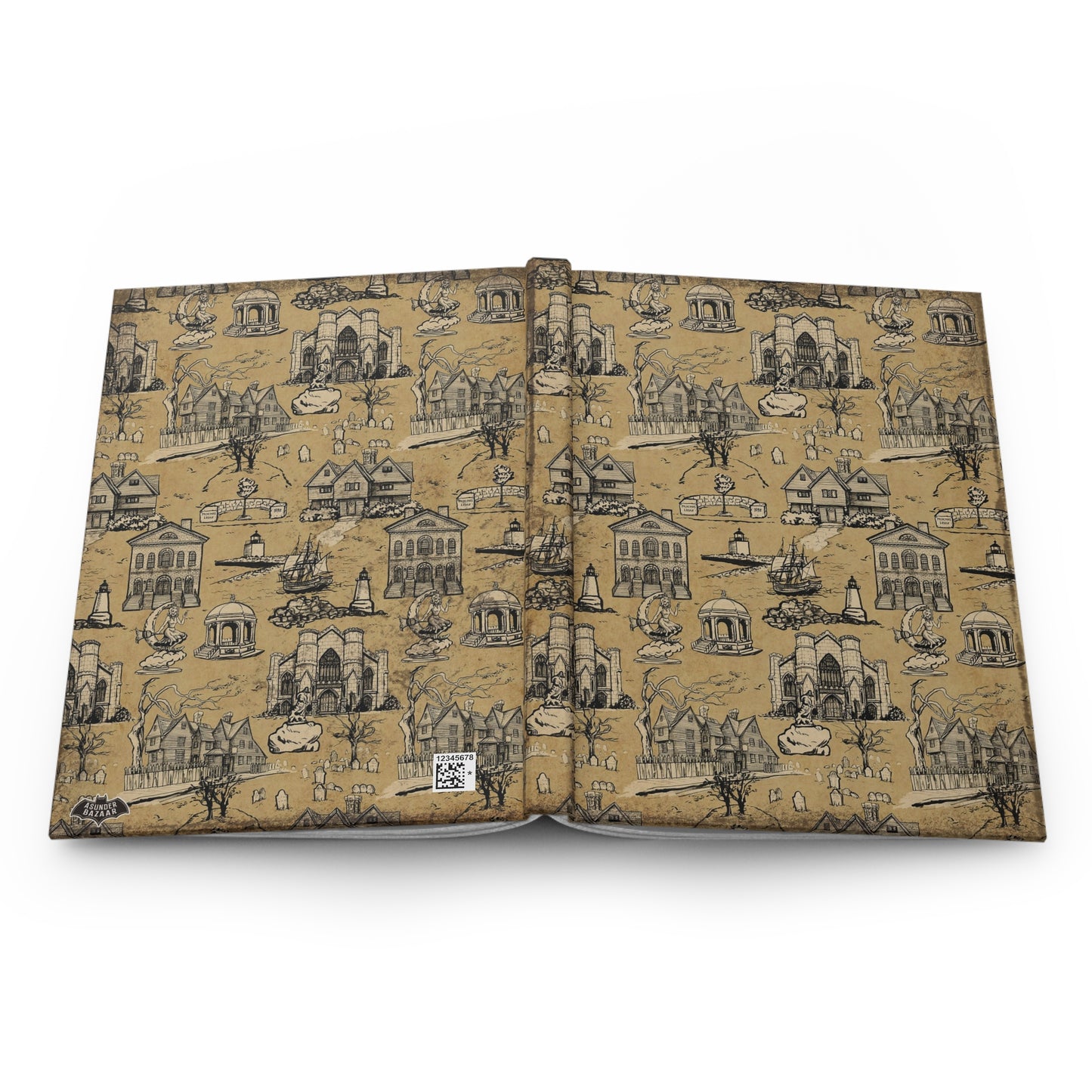 Salem Massachusetts Matte Hardcover Journal