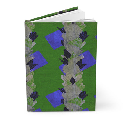 Art Deco Seguy Crystals Cool Green Matte Hardcover Journal
