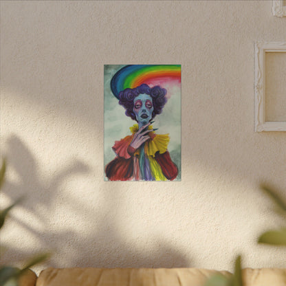 Rainbow Tears Stretched Canvas Print, Wrapped Wall Art with Hardware 0.75" depth