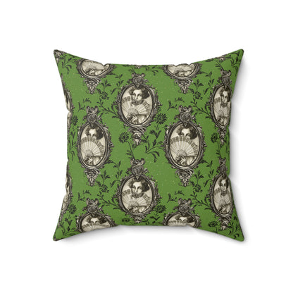 Haunted Manor Square Pillow