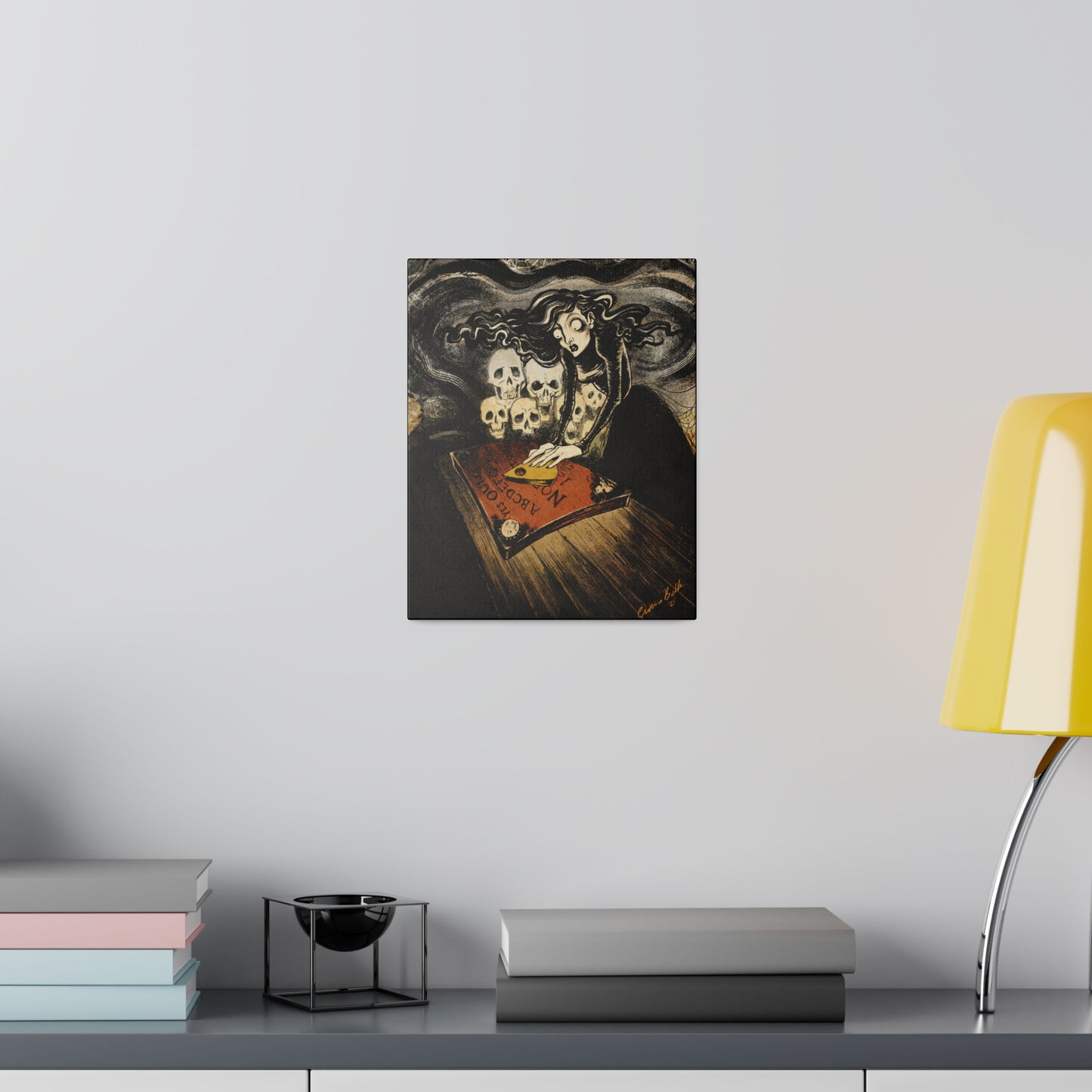 Seance Stretched Canvas Print, Wrapped Wall Art with Hardware 0.75" depth