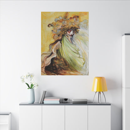 The Golden Seer Matte Canvas Print, Stretched, Wrapped Wall Art with Hardware 0.75"