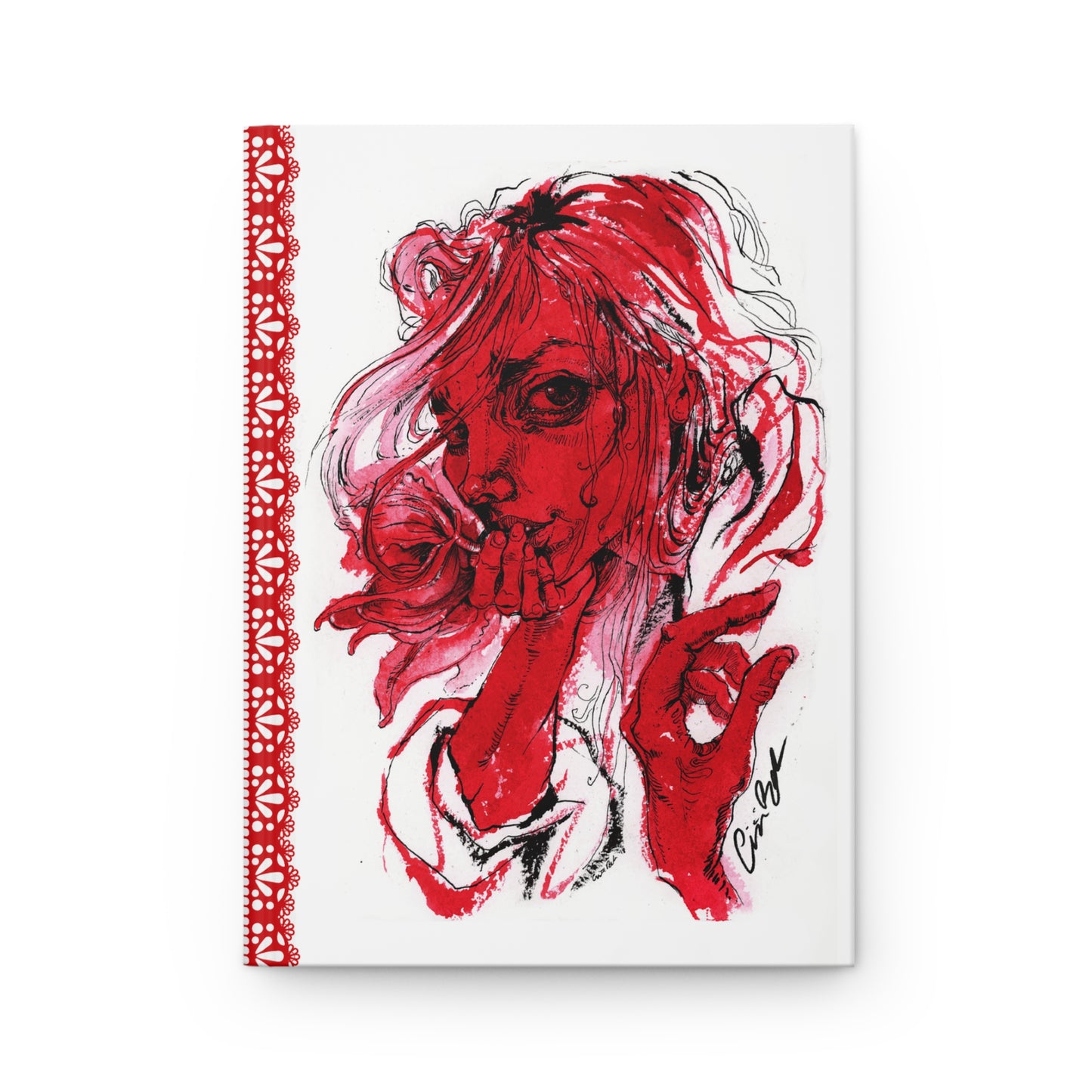 Red Matte Hardcover Journal