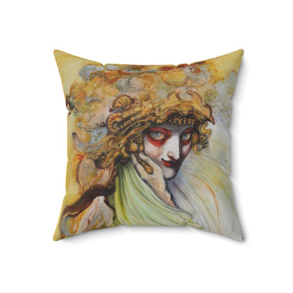 Seer of The Golden Sea Square Pillow