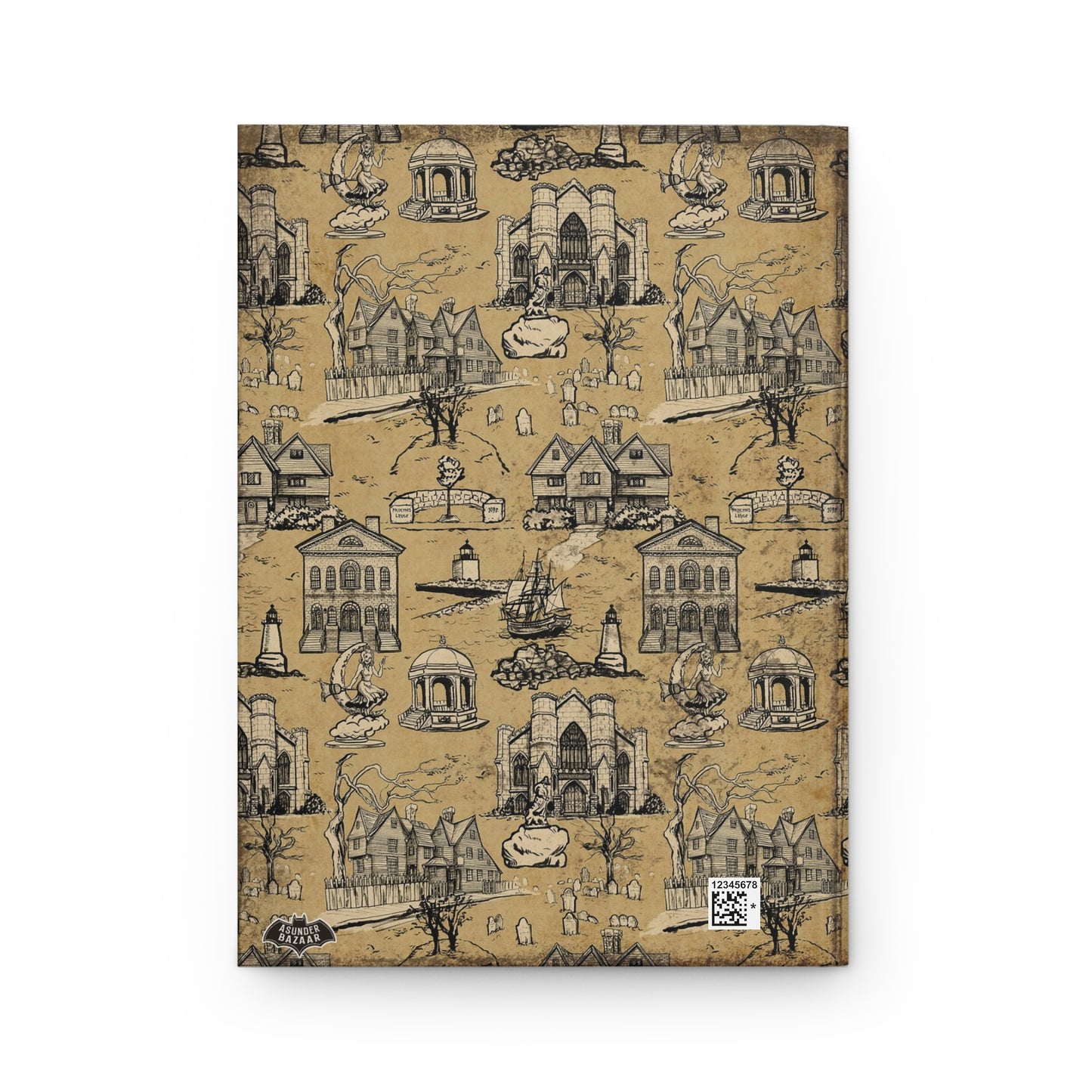 Salem Massachusetts Matte Hardcover Journal
