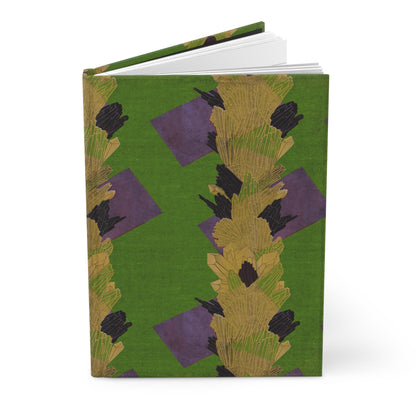 Art Deco Seguy Crystals Warm Green Matte Hardcover Journal
