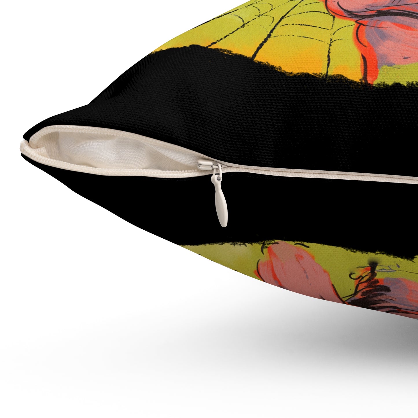 Woman of Horror Square Pillow