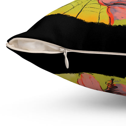 Woman of Horror Square Pillow