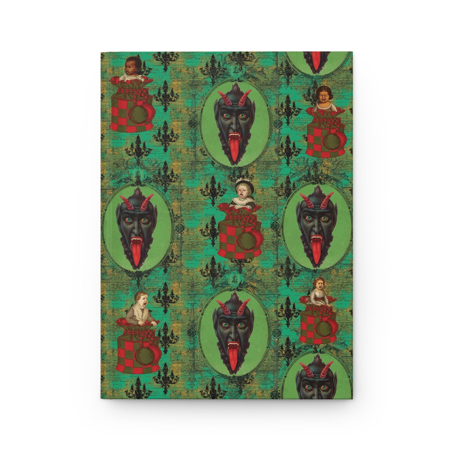 Krampus with Children Matte Hardcover Journal