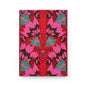 Red Deco Floral Matte Hardcover Journal