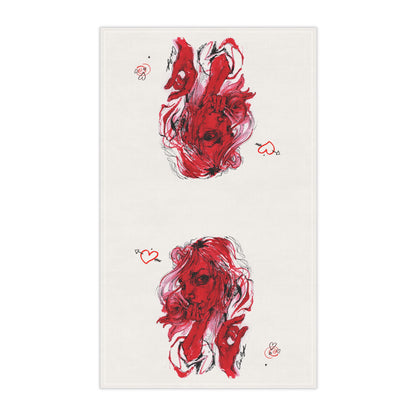 Red Cotton Twill Tea Towel 18x30 inches