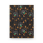 Abstract Art Deco Floral Wisps Matte Hardcover Journal