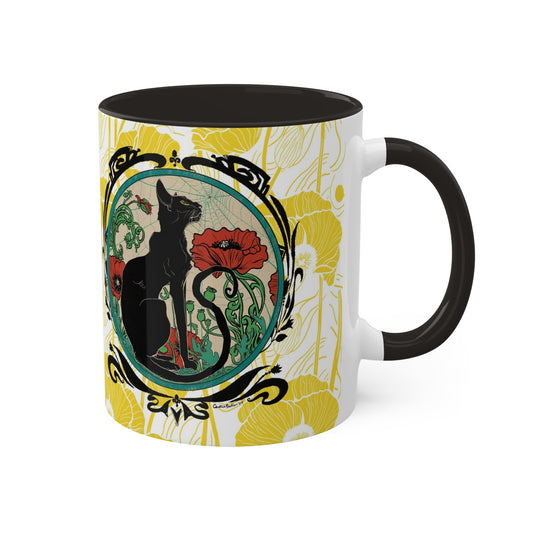 Herman with Poppies 11oz Ceramic Two-Tone Mug