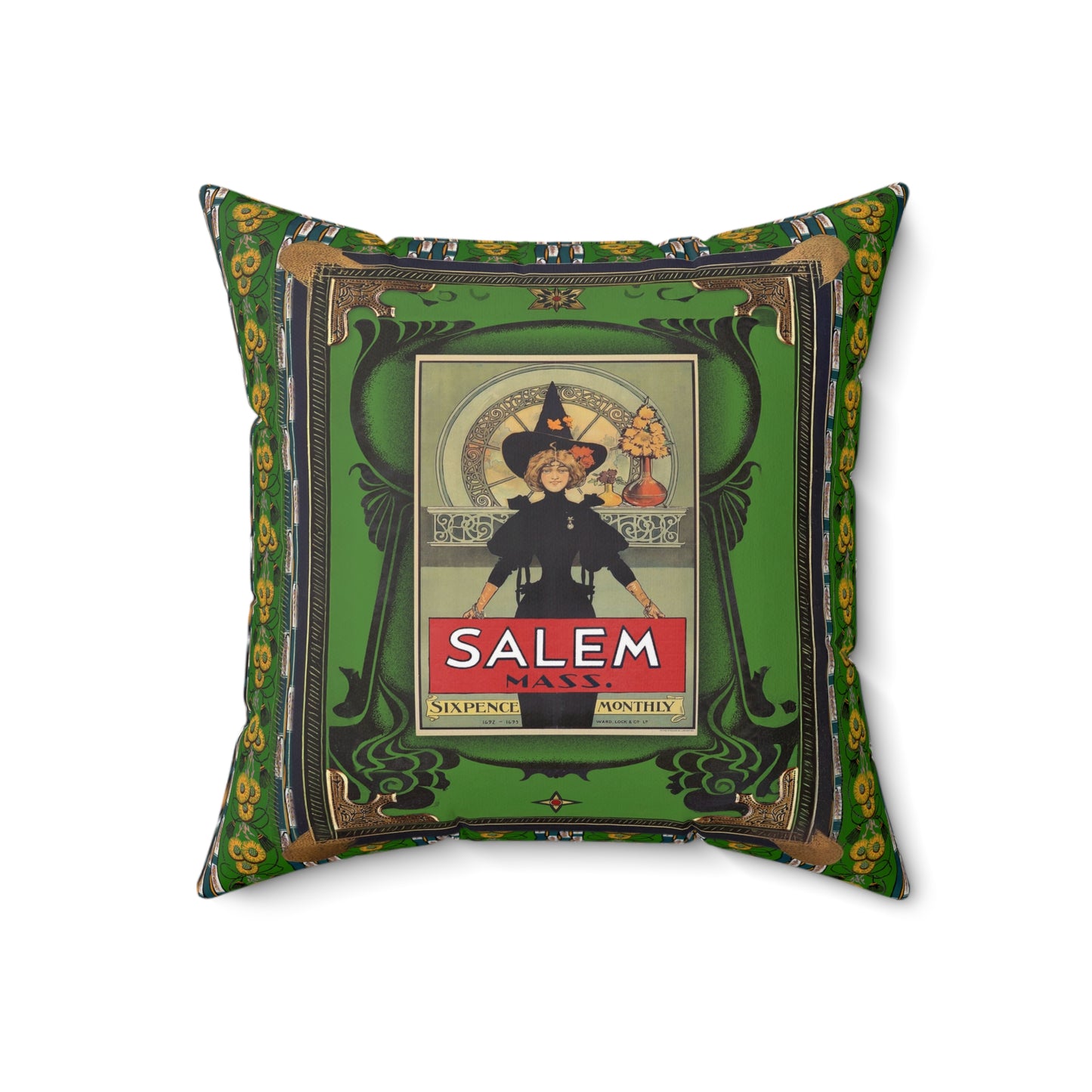 Salem Witch Square Pillow