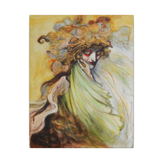 The Golden Seer Matte Canvas Print, Stretched, Wrapped Wall Art with Hardware 0.75"