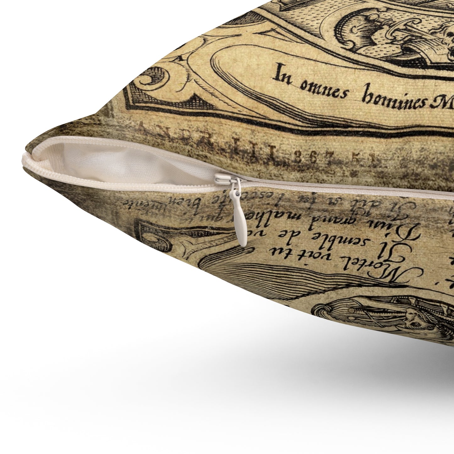 Memento Mori Square Pillow