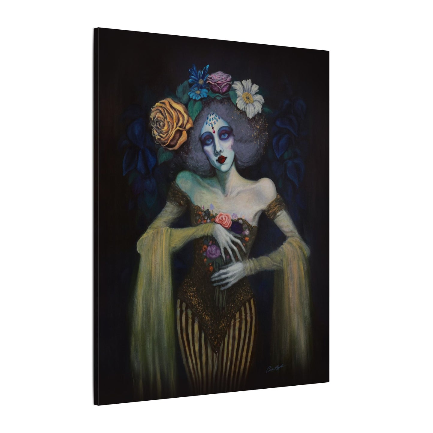 The Marionette Stretched Canvas Print, Wrapped Wall Art with Hardware 0.75" depth