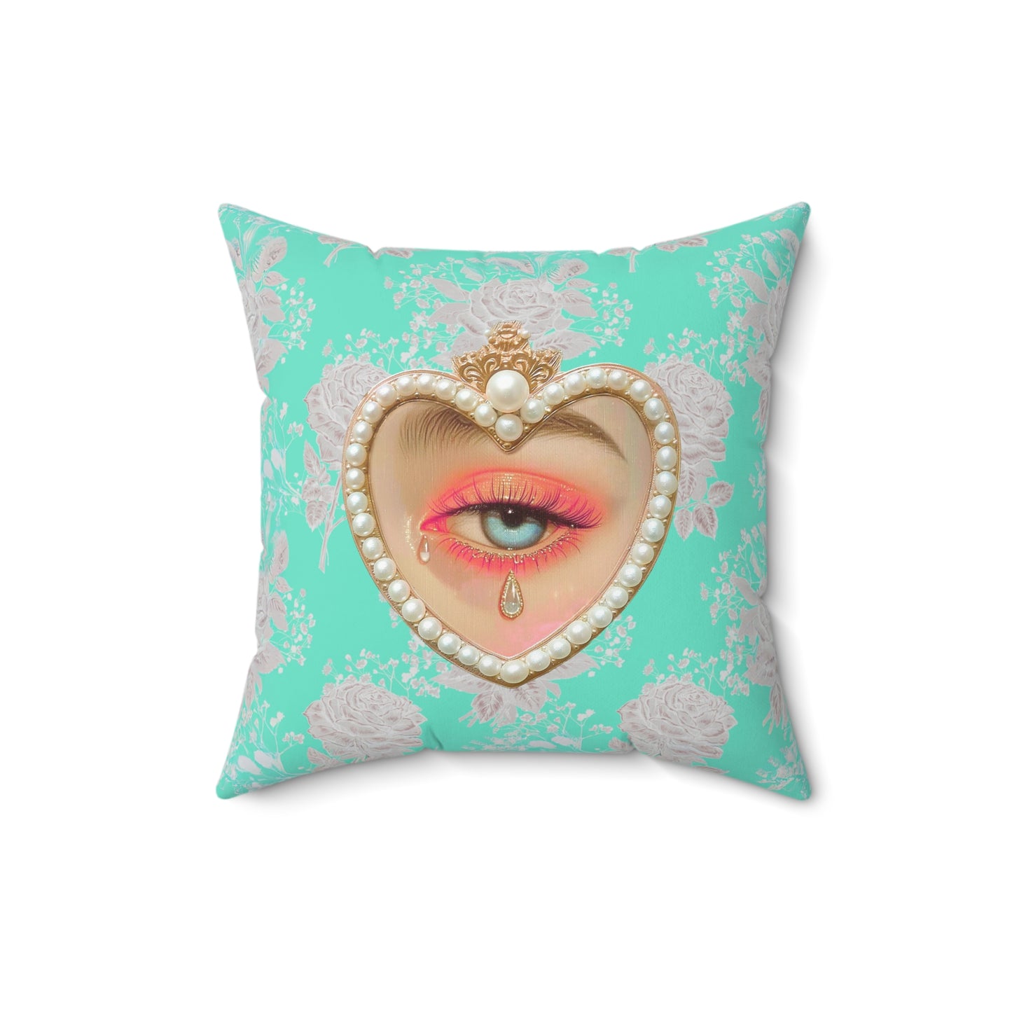 Lovers Eye Tears Square Pillow