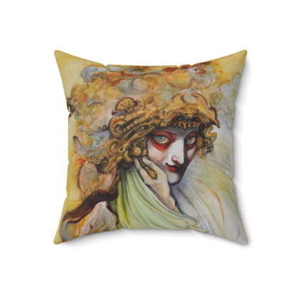 Seer of The Golden Sea Square Pillow