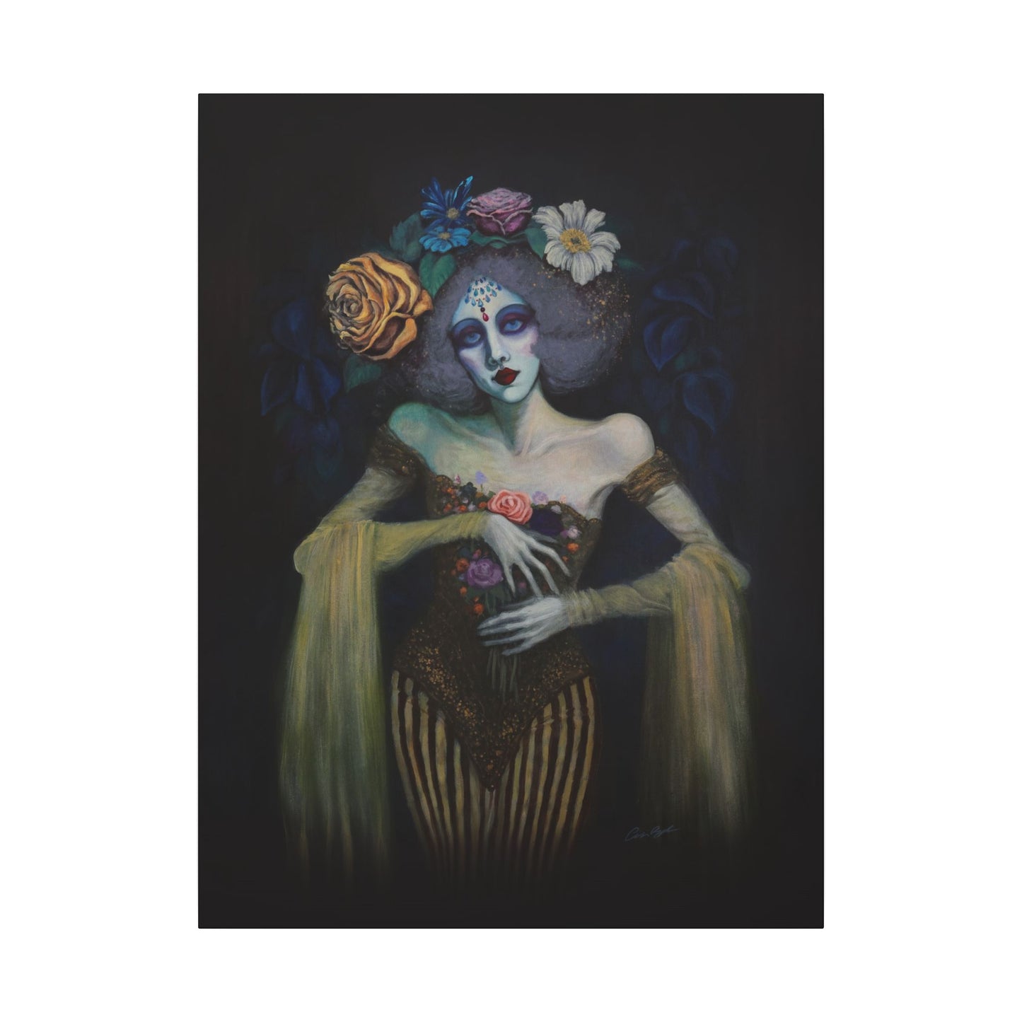 The Marionette Stretched Canvas Print, Wrapped Wall Art with Hardware 0.75" depth