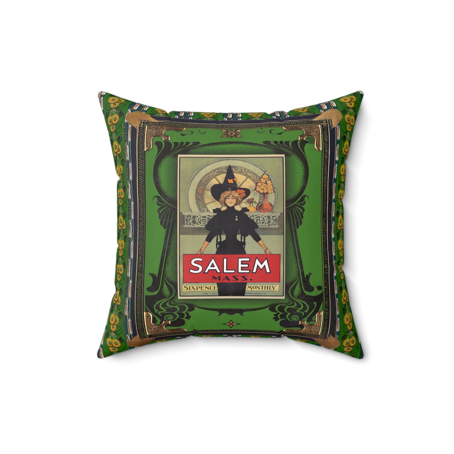 Salem Witch Square Pillow